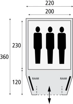 Bardani Stelvio 220 / 2 Persoons Tent Grijs 8 Bardani Stelvio 220 / 2 Persoons Tent Grijs -Kampeerwereld Winkel 58498 bardani bardani stelvio 220 bijzettent