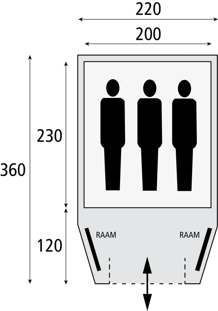 Bardani Stelvio 220 / 2 Persoons Tent Grijs Bardani Stelvio 220 / 2 Persoons Tent Grijs -Kampeerwereld Winkel 58498 bardani bardani stelvio 220 bijzettent