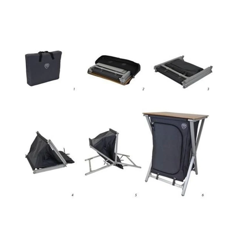 Defa Easy Folding Bamboe 75 x 49 x82 Campingkast Defa Easy Folding Bamboe 75 X 49 X82 Campingkast -Kampeerwereld Winkel 69839 defa easy folding l campingkast