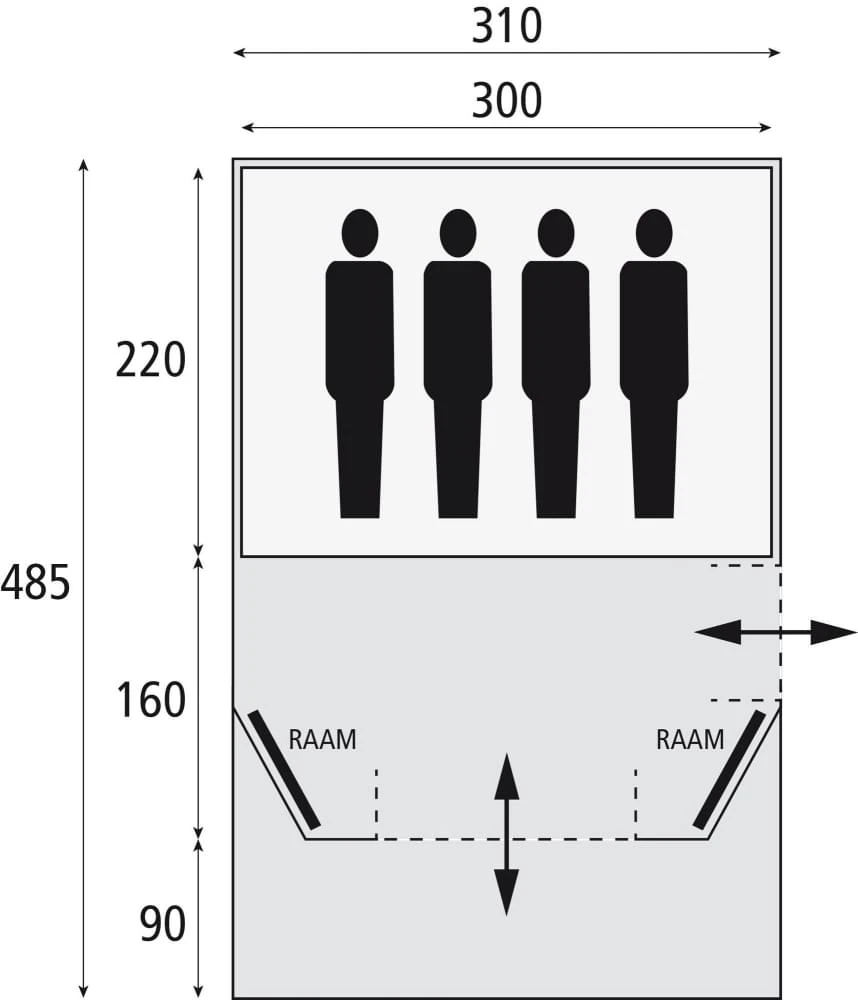DWS Key Largo 300 - 4 Persoons Tent Groen DWS Key Largo 300 - 4 Persoons Tent Groen -Kampeerwereld Winkel 74410 dws key largo 300 4 persoons tent