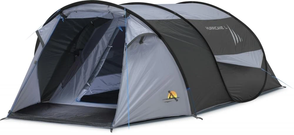 Safarica Hurricane L Pop Up - 3 Persoons Tent Grijs Safarica Hurricane L Pop Up - 3 Persoons Tent Grijs -Kampeerwereld Winkel 74777 safarica hurricane l pop up 3 persoons tent