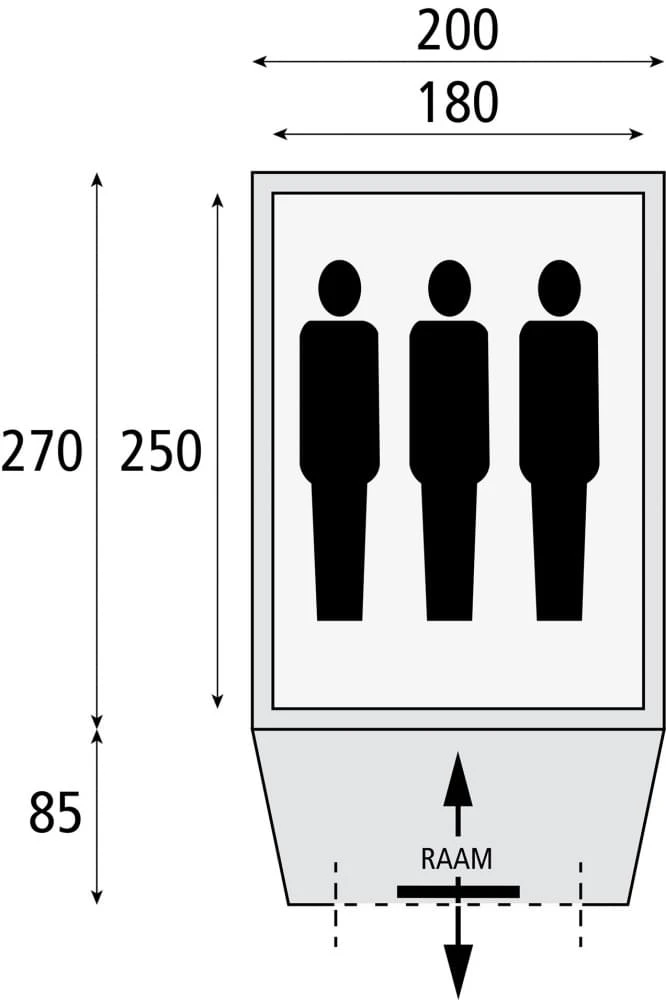 Safarica Hurricane L Pop Up - 3 Persoons Tent Grijs Safarica Hurricane L Pop Up - 3 Persoons Tent Grijs -Kampeerwereld Winkel 74778 safarica hurricane l pop up 3 persoons tent