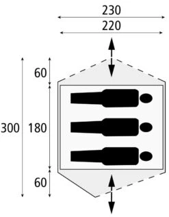 Safarica Dakar 230 - 2 Persoons Tent Grijs -Kampeerwereld Winkel 74786 safarica dakar 230 2 persoons tent