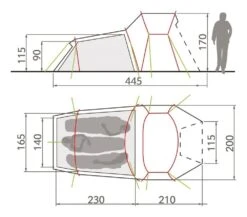 Vaude Chapel L XT 3P / 3 Persoons Tent Groen 4 Vaude Chapel L XT 3P / 3 Persoons Tent Groen -Kampeerwereld Winkel 78563 vaude chapel l xt 3p 3 persoons tent