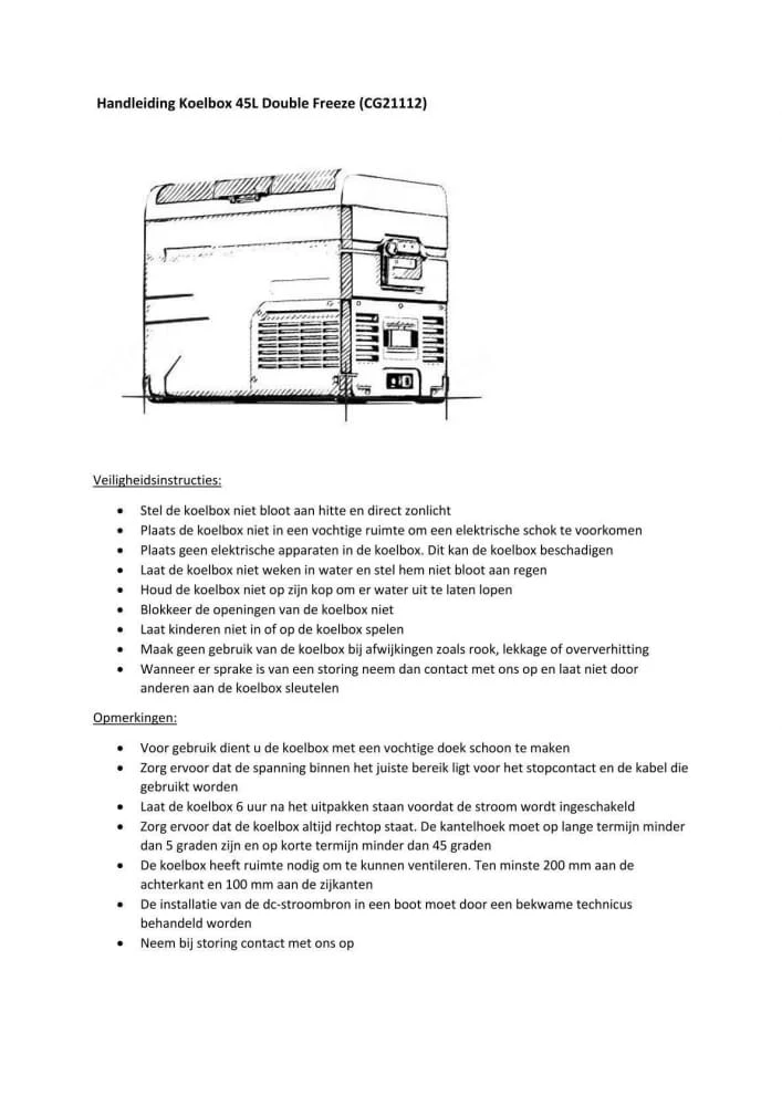 Campguru 45L Double Koelbox Campguru 45L Double Koelbox -Kampeerwereld Winkel 80421 human comfort 45l double