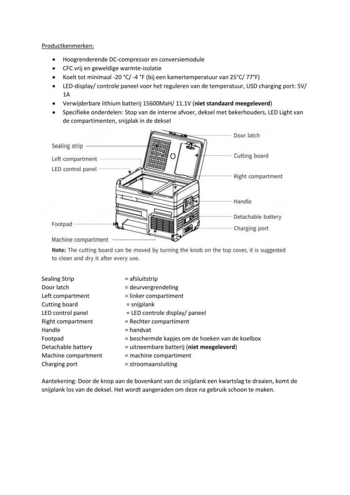 Campguru 45L Double Koelbox Campguru 45L Double Koelbox -Kampeerwereld Winkel 80422 human comfort 45l double