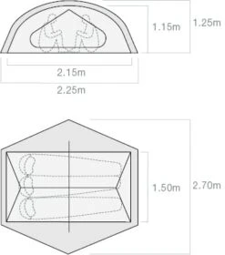 Exped Lyra III / 3 Persoons Tent -Kampeerwereld Winkel 84133 exped lyra iii 3 persoons tent