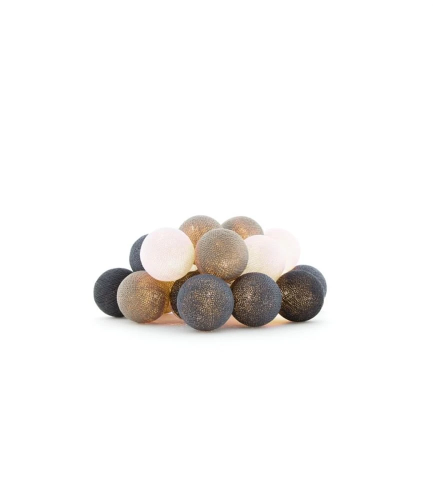 Cotton Ball Lights Outdoor Glamping Starter Kit Grijs Cotton Ball Lights Outdoor Glamping Starter Kit Grijs -Kampeerwereld Winkel 85859 cotton ball lights outdoor glamping starter kit