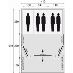 Bardani AirWave 410 DeLuxe TC AIR - 5 Persoons Opblaastent -Kampeerwereld Winkel 86623 bardani airwave 410 deluxe tc air 5 persoons opblaastent