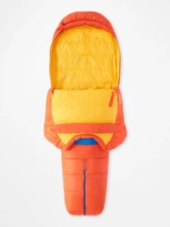 Marmot Always Summer Mummy Slaapzak Dons Oranje -Kampeerwereld Winkel 88148 marmot always summer mummy slaapzak dons