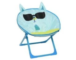 Decoris Poes Kinderstoel Blauw