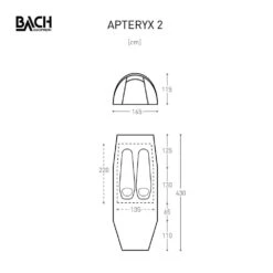 Bach Apteryx 2 / 2 Persoons Tent Donkergroen -Kampeerwereld Winkel 96073 bach apteryx 2 2 persoons tent