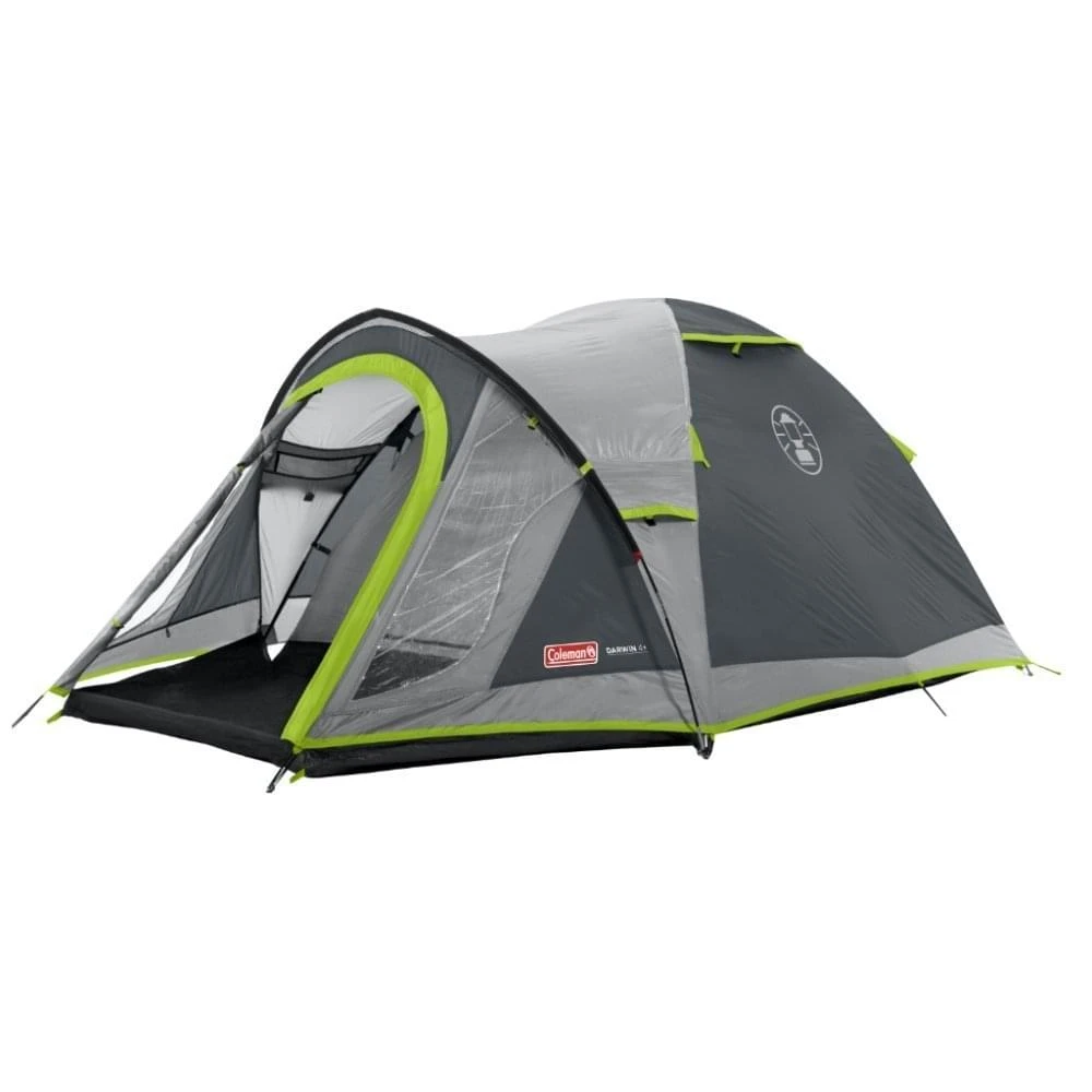 Coleman Darwin 4 Plus / 4 Persoons Tent Grijs Coleman Darwin 4 Plus / 4 Persoons Tent Grijs -Kampeerwereld Winkel 96903 coleman darwin 4 plus 4 persoons tent