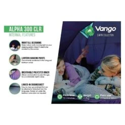 Vango Alpha 300 CLR / 3 Persoons Tent Blauw -Kampeerwereld Winkel 96959 vango alpha 300 clr 3 persoons tent