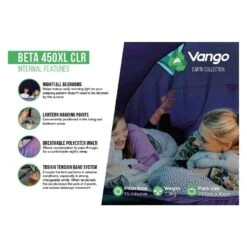 Vango Beta 450XL CLR / 4 Persoons Tent Blauw -Kampeerwereld Winkel 96969 vango beta 450xl clr 4 persoons tent