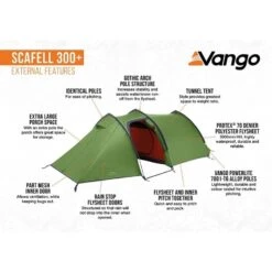 Vango Scafell 300 Plus / 3 Persoons Tunneltent -Kampeerwereld Winkel 98624 vango scafell 300 plus